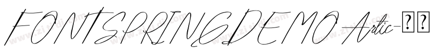 FONTSPRINGDEMO Artic字体转换
